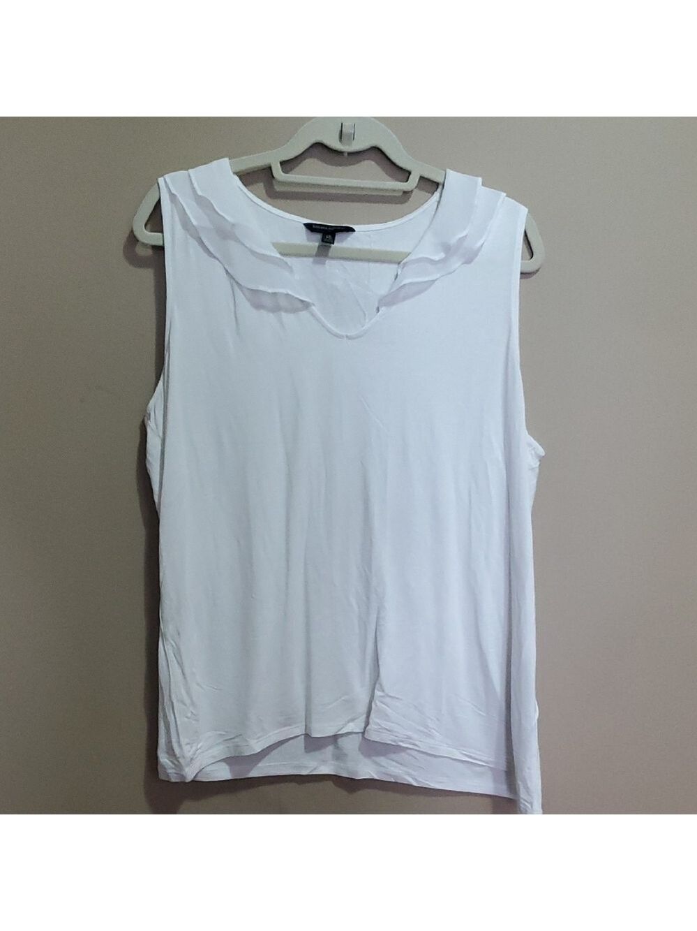 Banana Republic White Tank Top Size XL